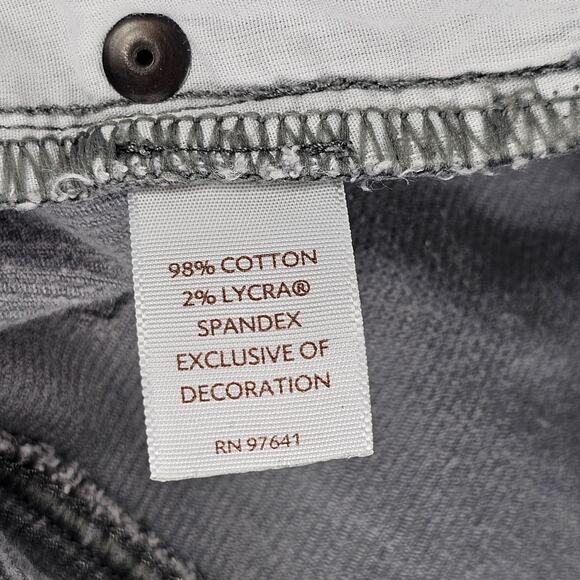 J Jill Corduroy Pants Size 8 Womens Bootcut Stretch Grey 5-Pocket 31x31 Mid Rise - Picture 13 of 15